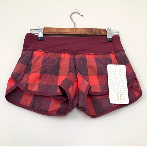 SOLD - NWT Lululemon Flaming Tomato Speed Short - Picture 4 of 9